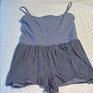Women's Blue Athletic Romper